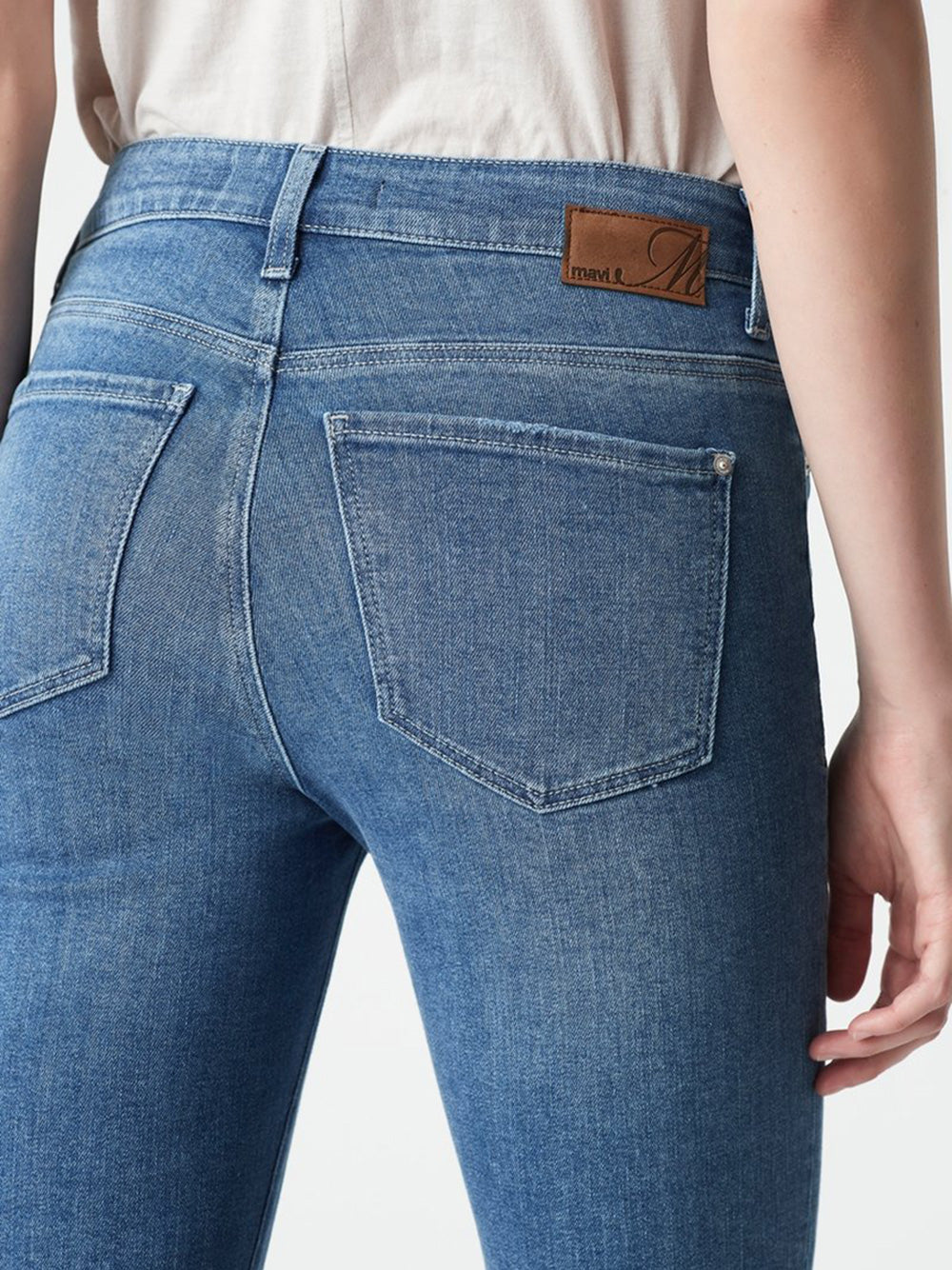 Tess Jeans - Mid Indigo Organic Blue