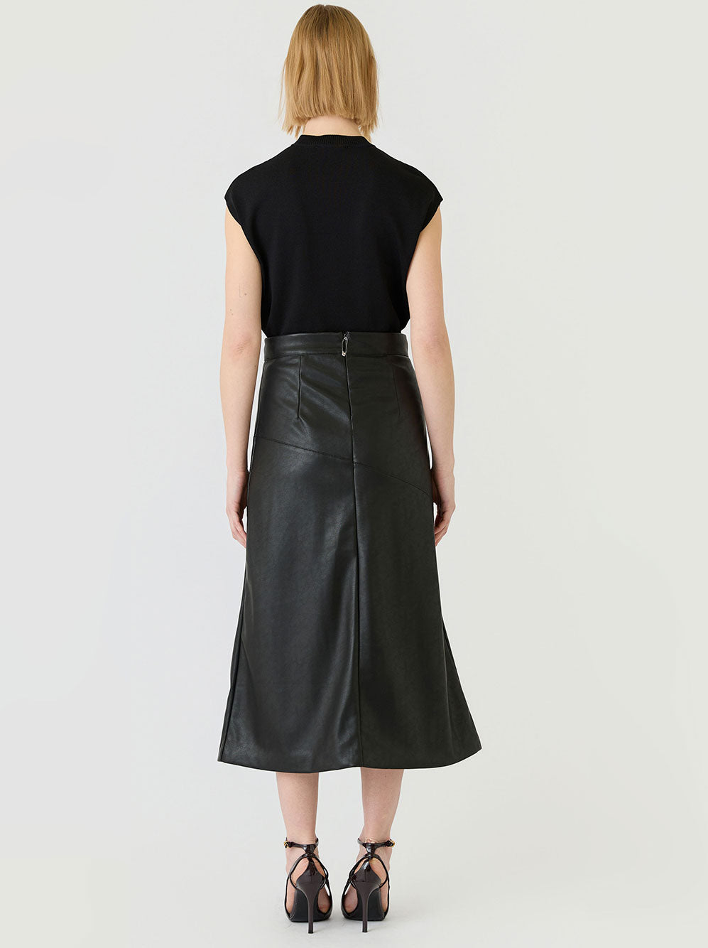 Clea Midi Skirt - BLACK