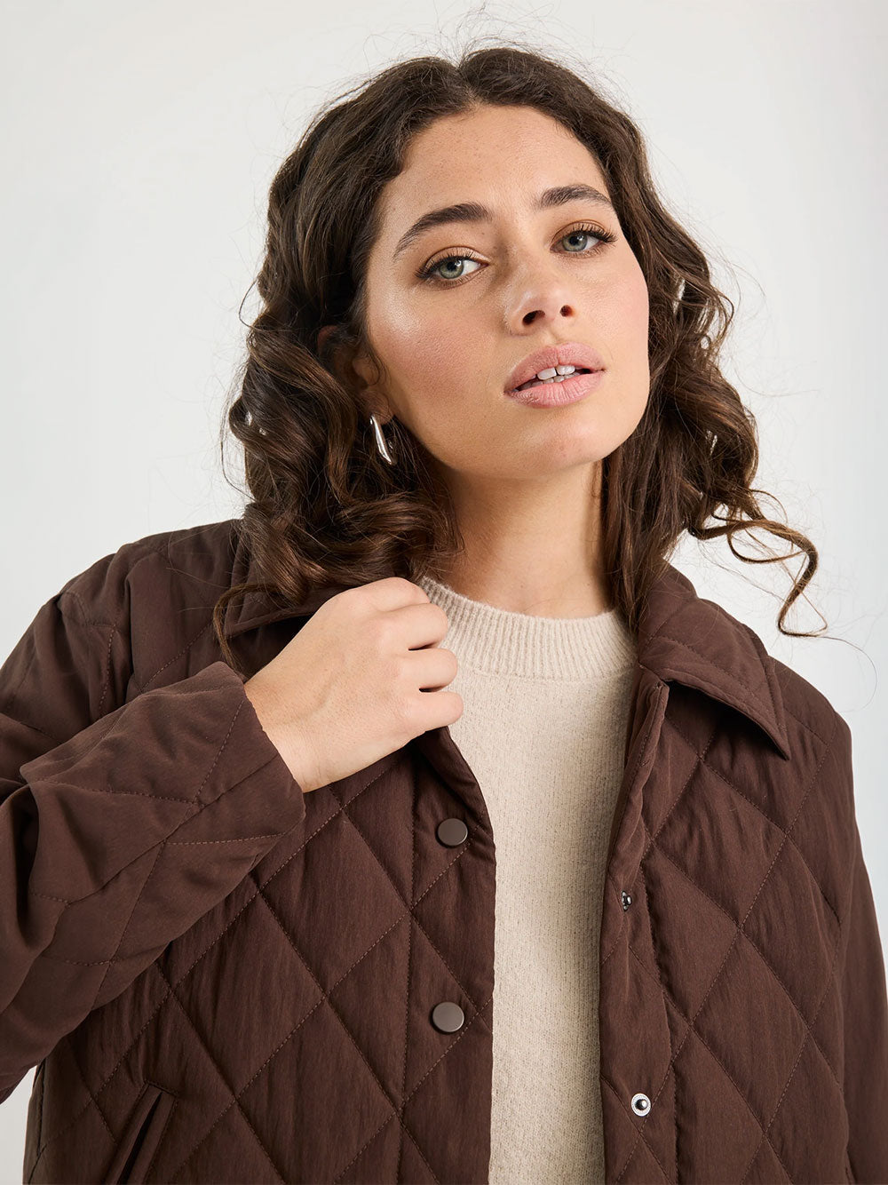 Absolute Collared Quilted Jacket