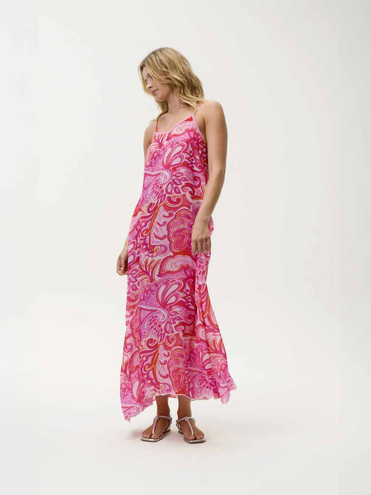 Antoinette Merida Print Slip Dress