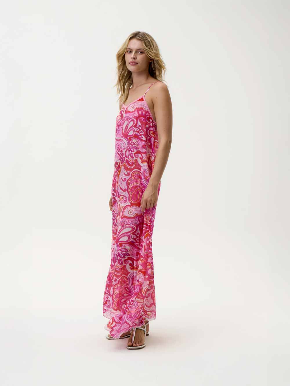Antoinette Merida Print Slip Dress