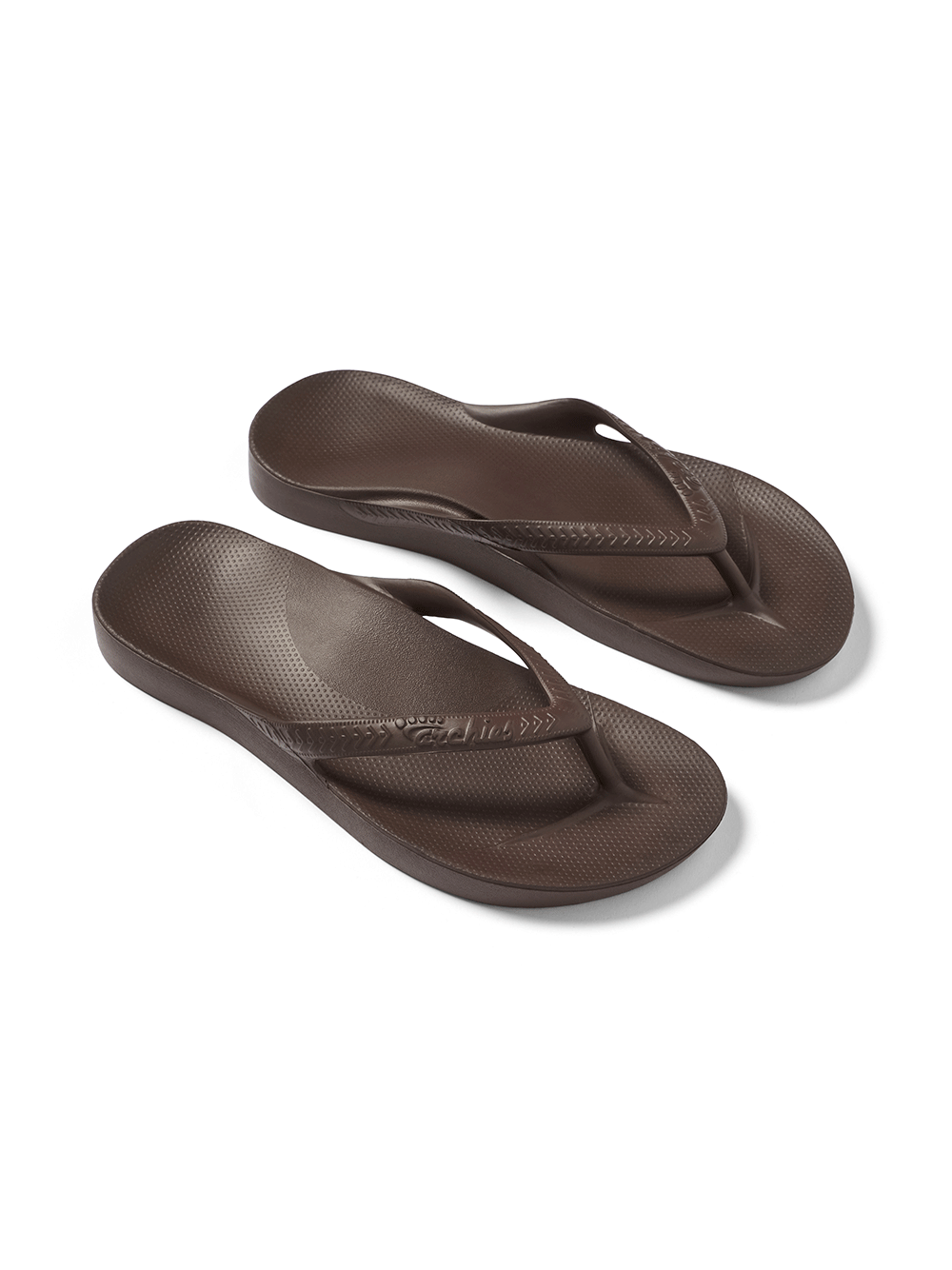 Arch Support Flip Flops - CHOCOLATE