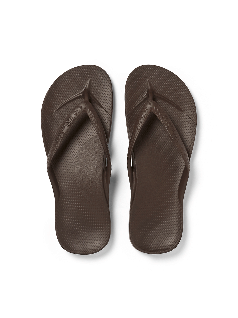 Arch Support Flip Flops - CHOCOLATE