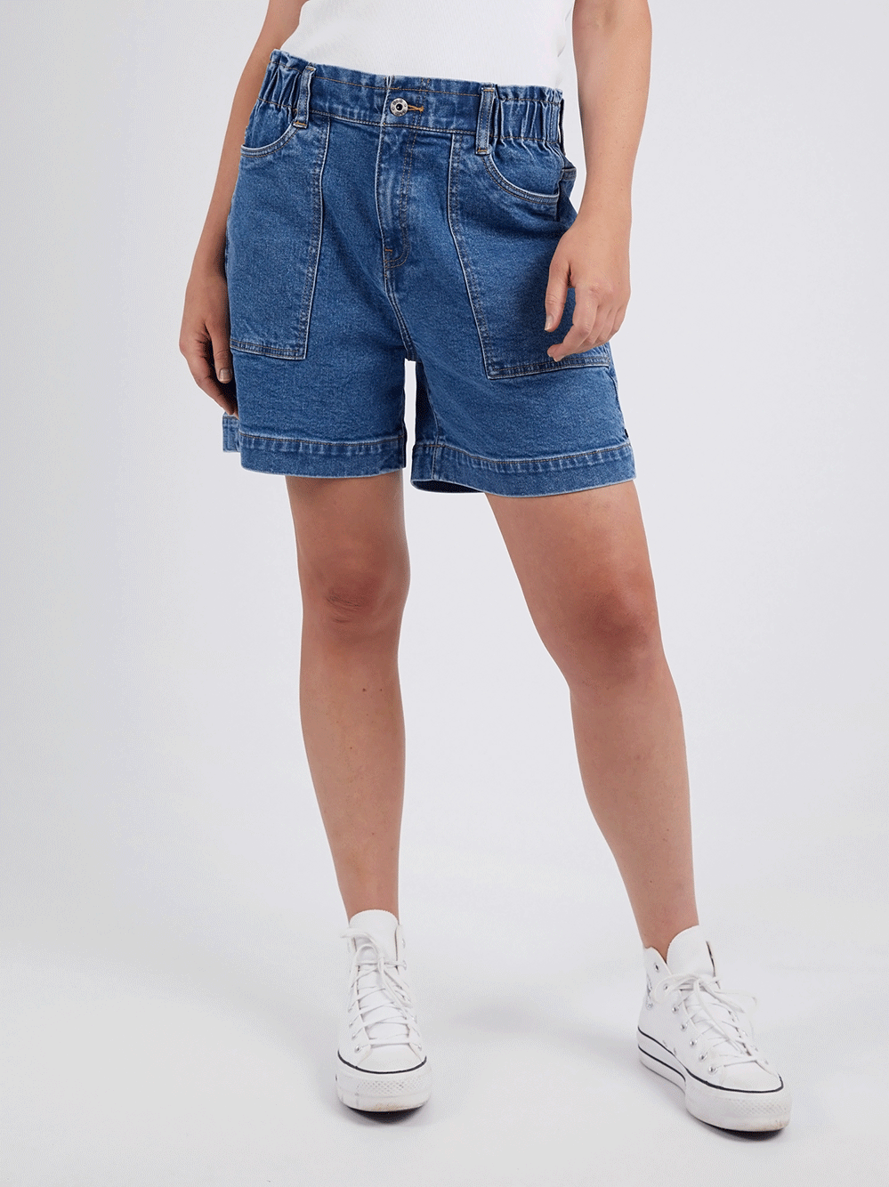 Atlas Denim Shorts - DARK DENIM