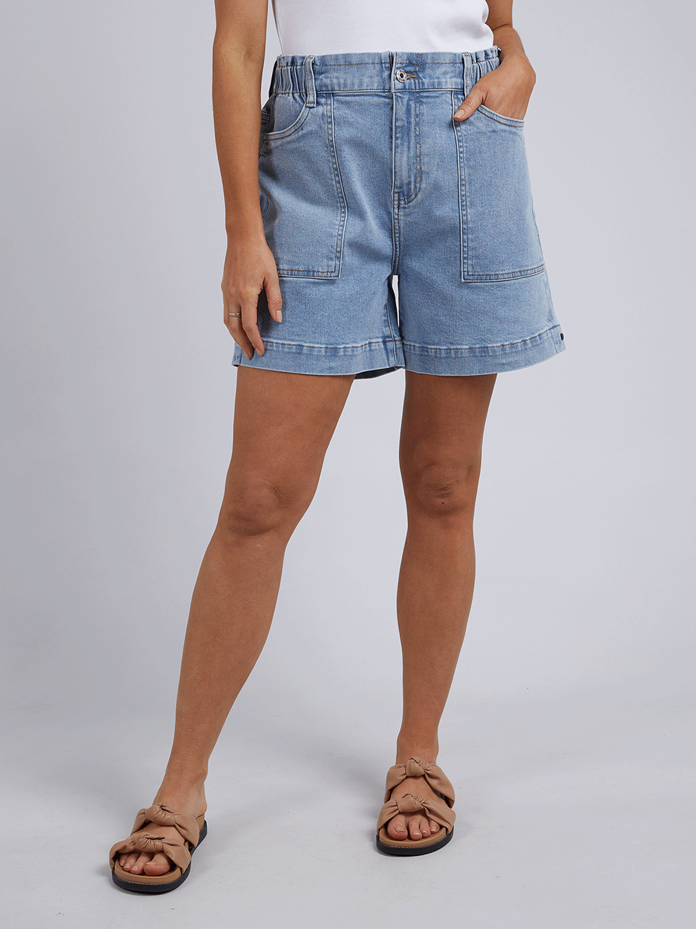 Atlas Denim Shorts - LIGHT DENIM