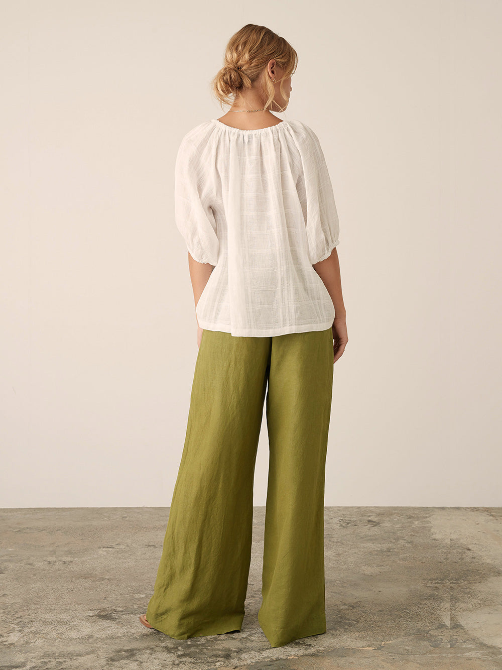 Amalfi Blouse - WHITE