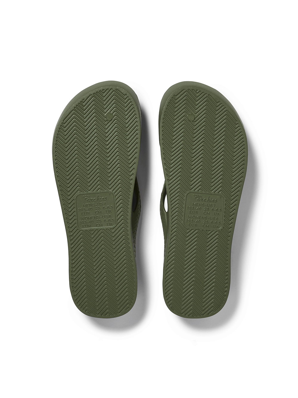 Arch Support Flip Flops - KHAKI
