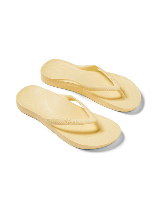 Arch Support Flip Flops - LEMON