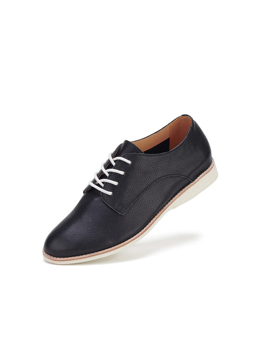 Derby Super Soft Black Tumble Shoes