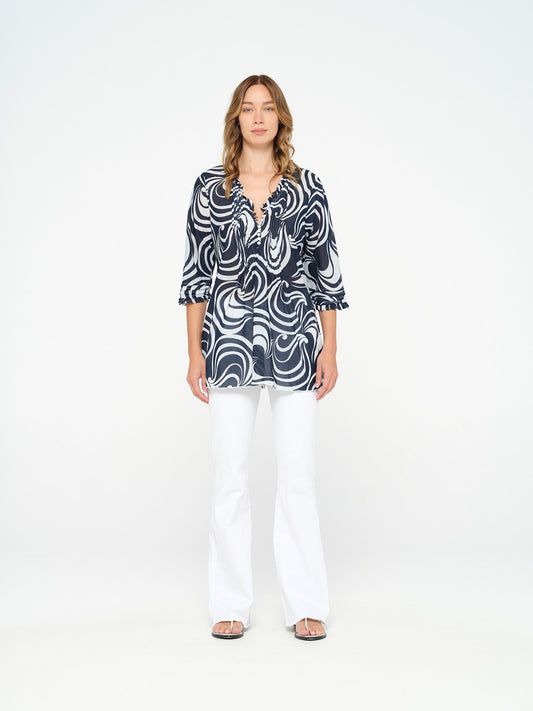 Poppy Top - BAROS NAVY/WHITE