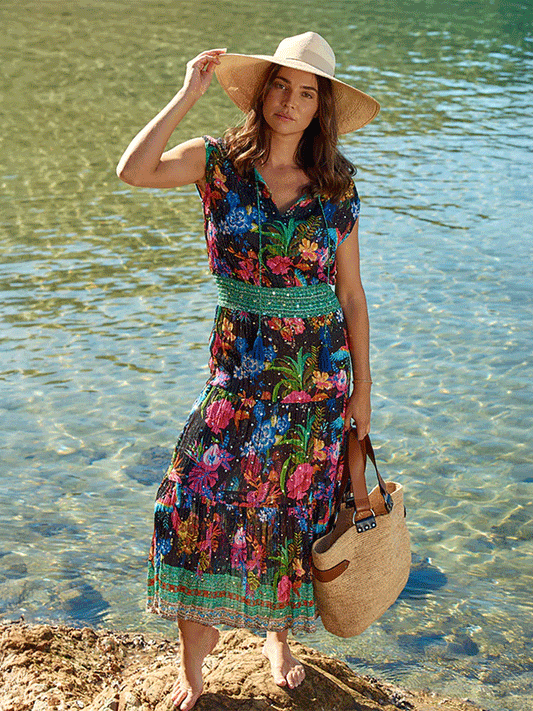 Caatinga Maxi Dress - Black