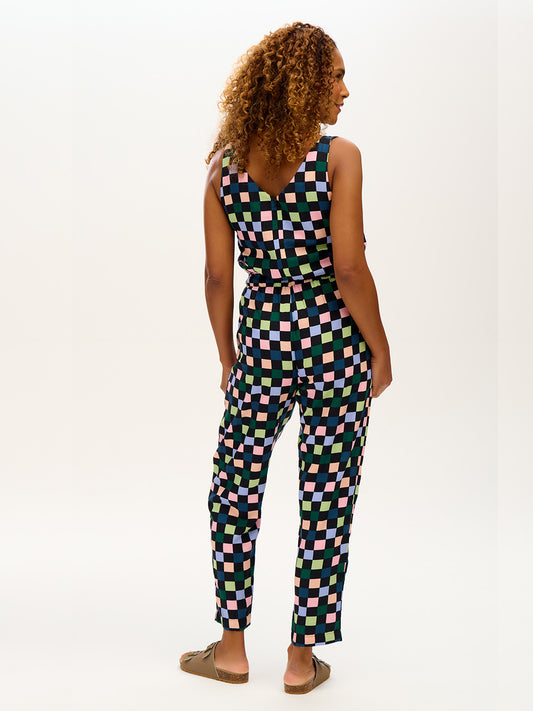 Carly Checkerboard Jumpsuit