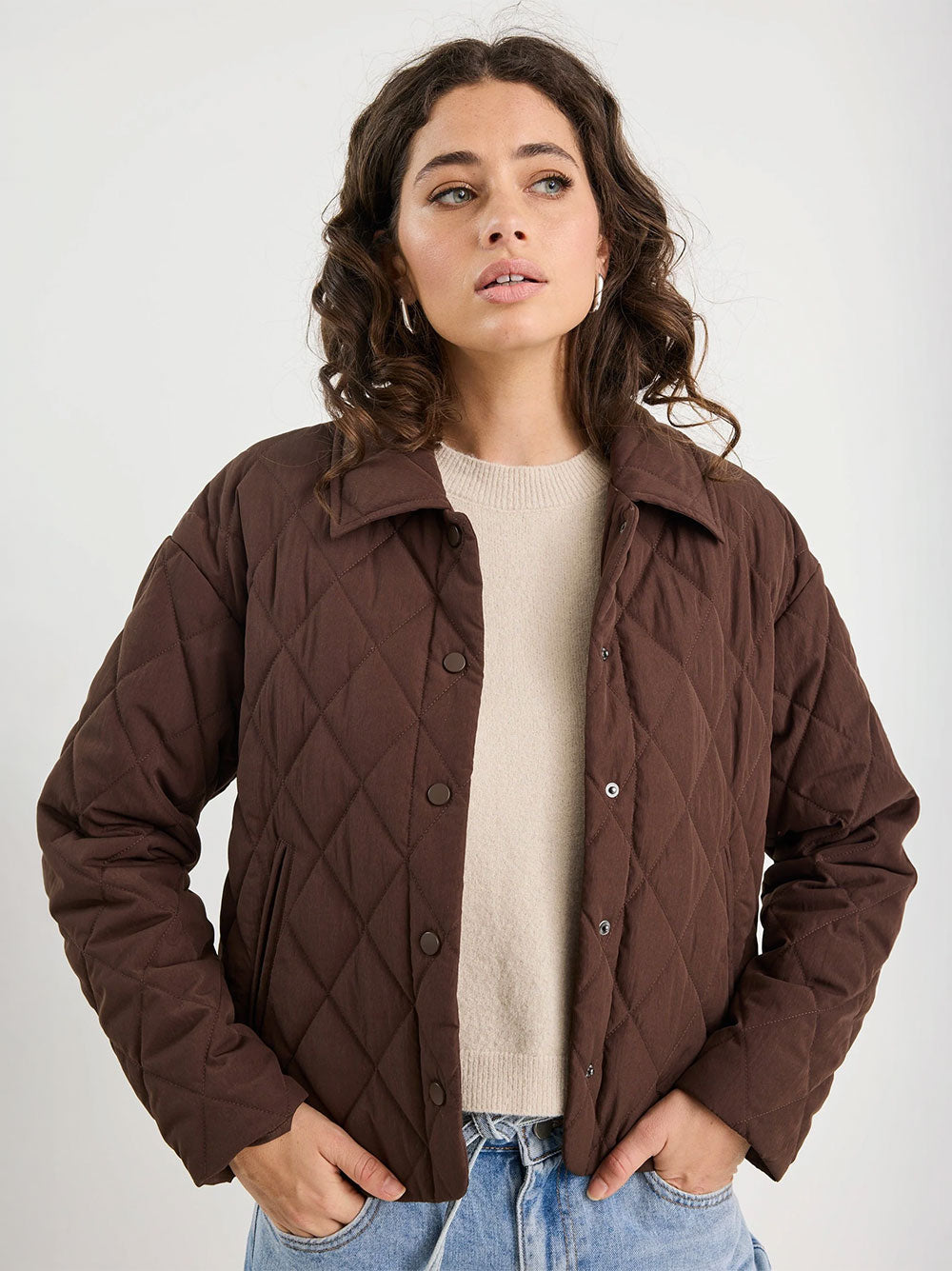 Absolute Collared Quilted Jacket