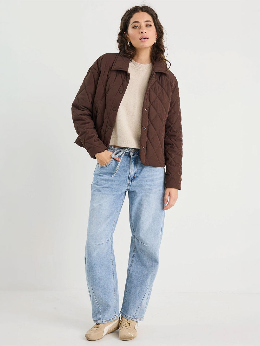 Absolute Collared Quilted Jacket
