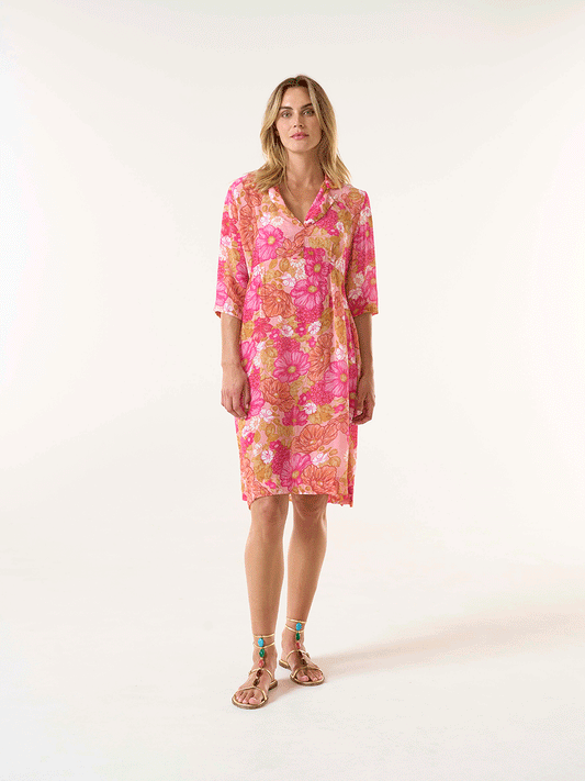 Jazz Viscose Dress - CAPE COZ PINK