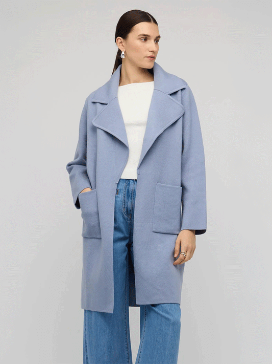 Core Coatigan - DOVE BLUE