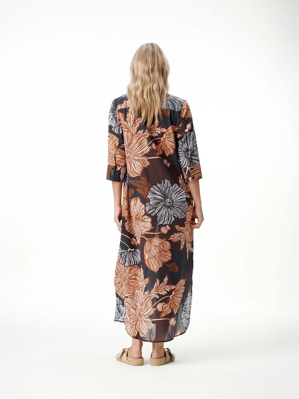 Long Daisy Desert Poppy Dress