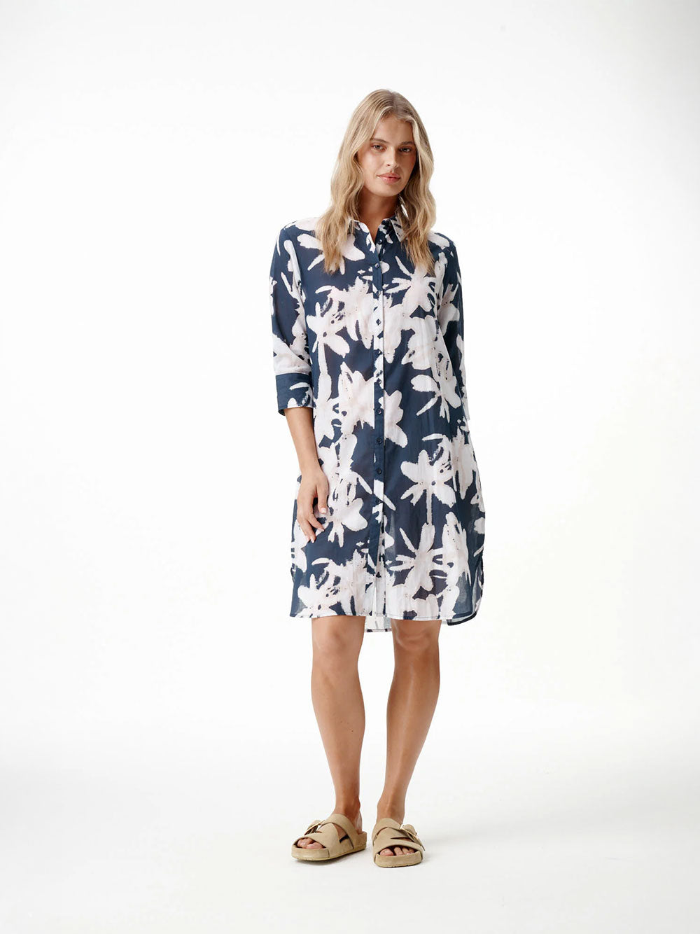 Middy Daisy Indigo Leaf Dress