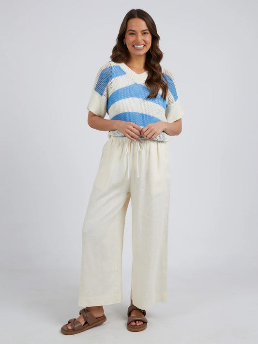 Dionne Wide Leg Pant - COCONUT