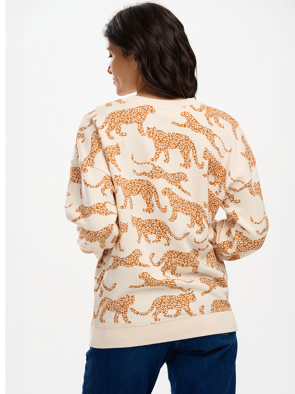 Eadie Sweatshirt - CREAM/LEOPARD