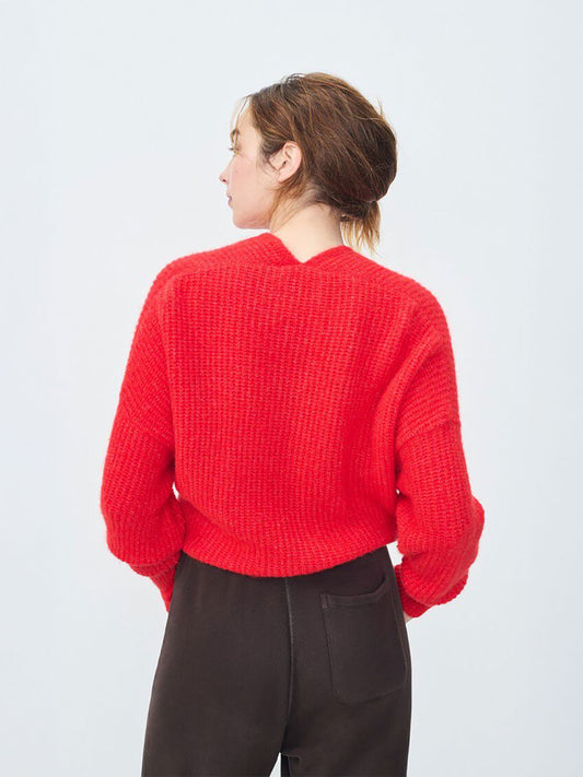 East Cardigan -  CHILLI PEPPER MELANGE