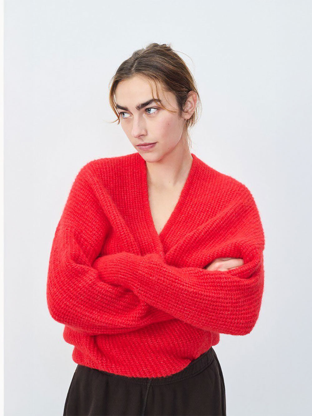 East Cardigan -  CHILLI PEPPER MELANGE