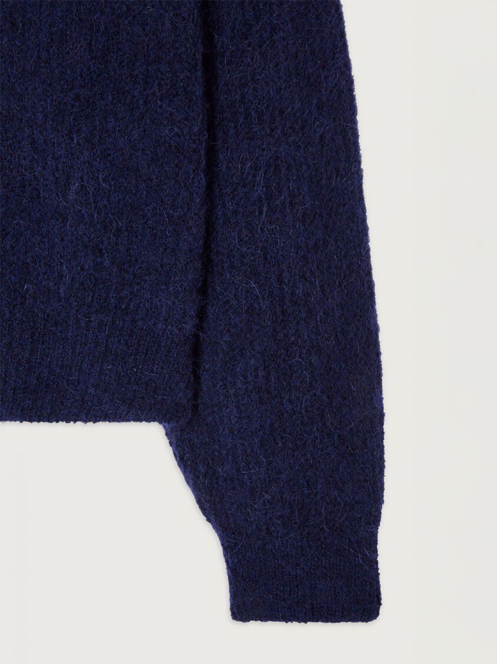 East Round Neck Pullover - NAVY MELANGE