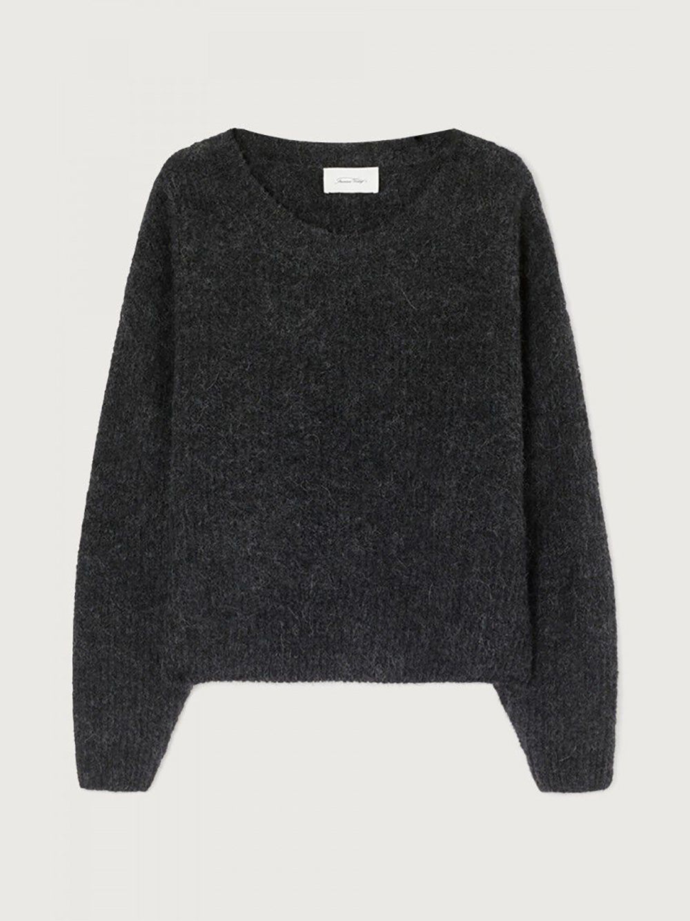 East Round Neck Pullover - CHARCOAL MELANGE