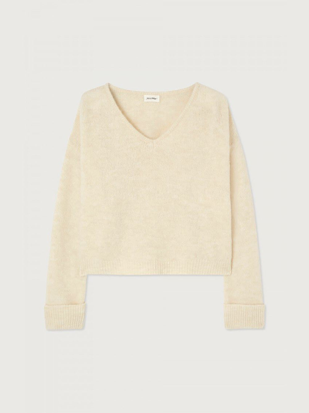 East V-Neck Pullover - MOTHER OF PEARL