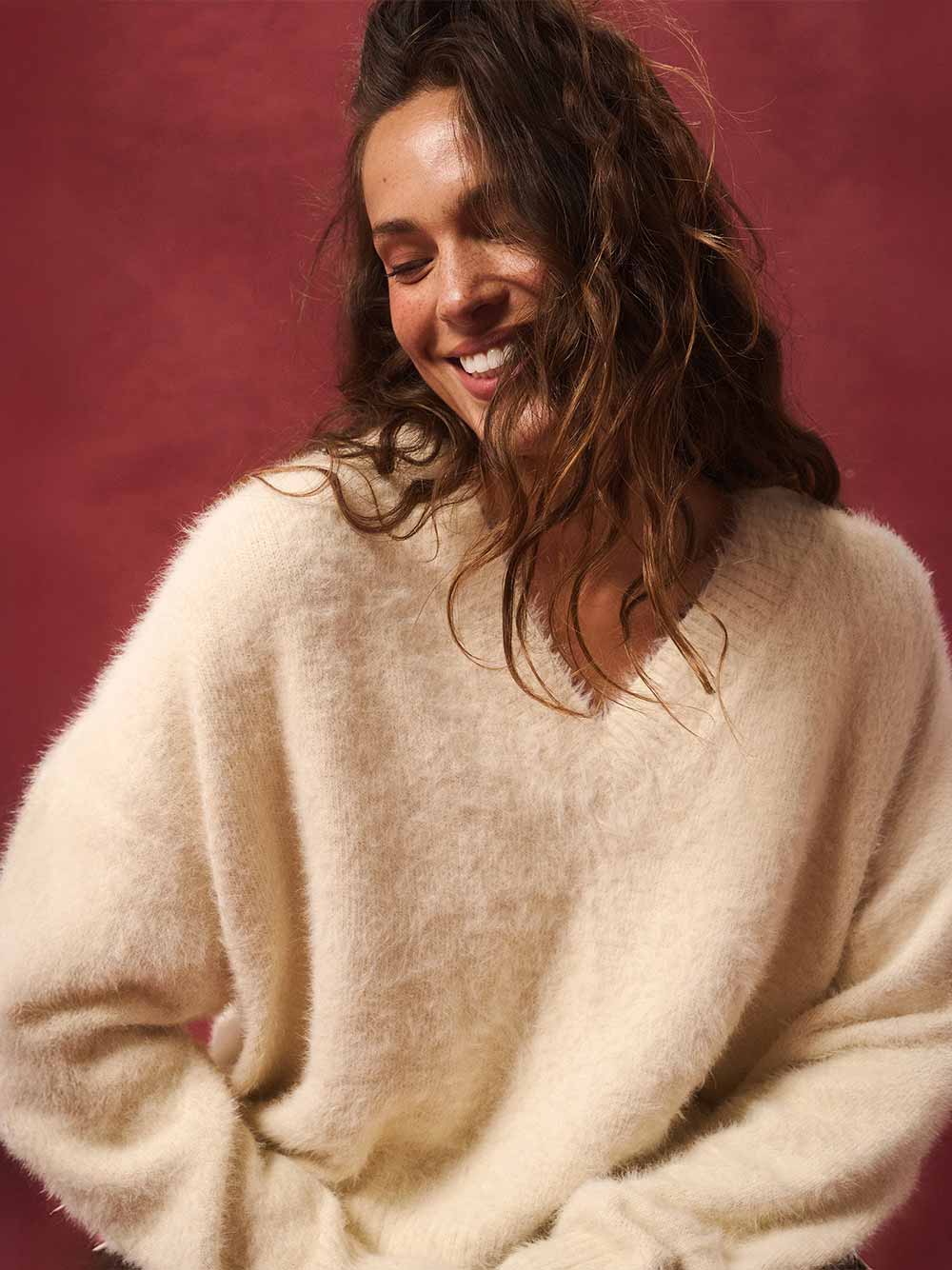 Emmie Knit Sweater - CREAM