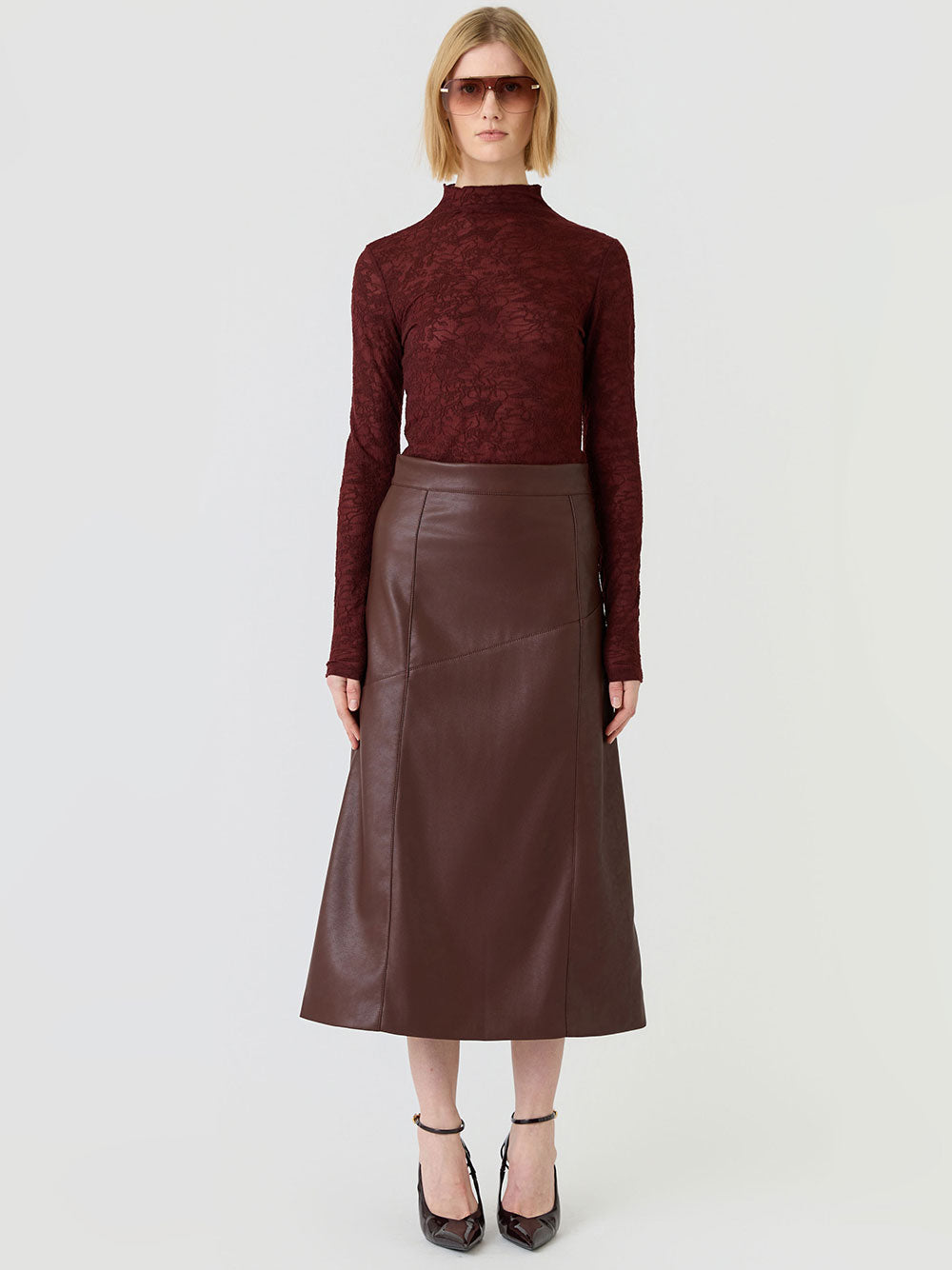 Clea Midi Skirt - MULBERRY