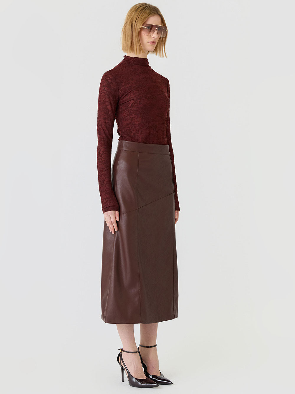 Clea Midi Skirt - MULBERRY