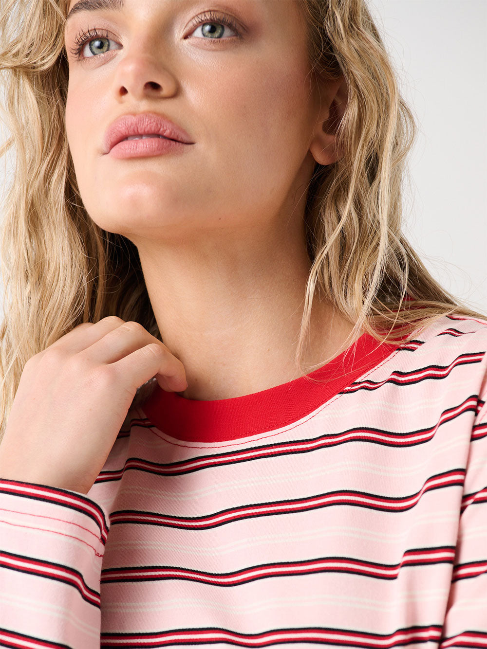 Felix Long Sleeve - RED/PINK STRIPE