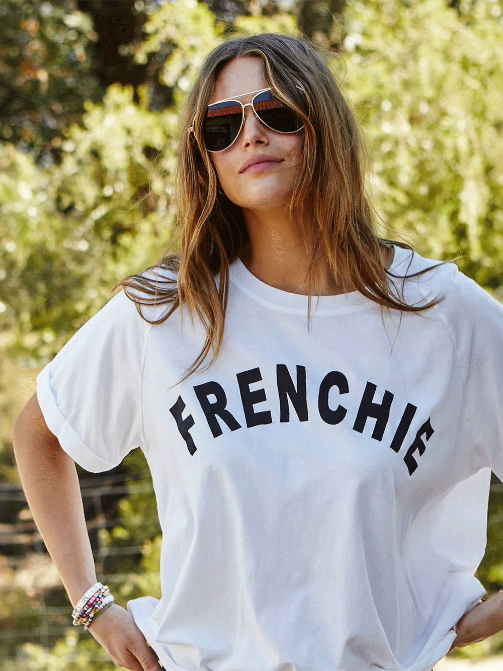 Frenchie Tee - WHITE