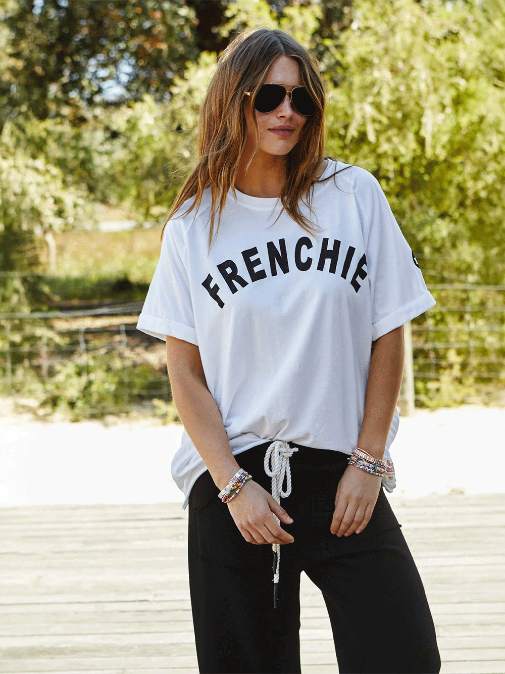 Frenchie Tee - WHITE