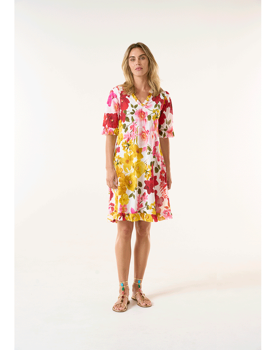 Middy Indi Cotton Dress - FLAMENCO YELLOW