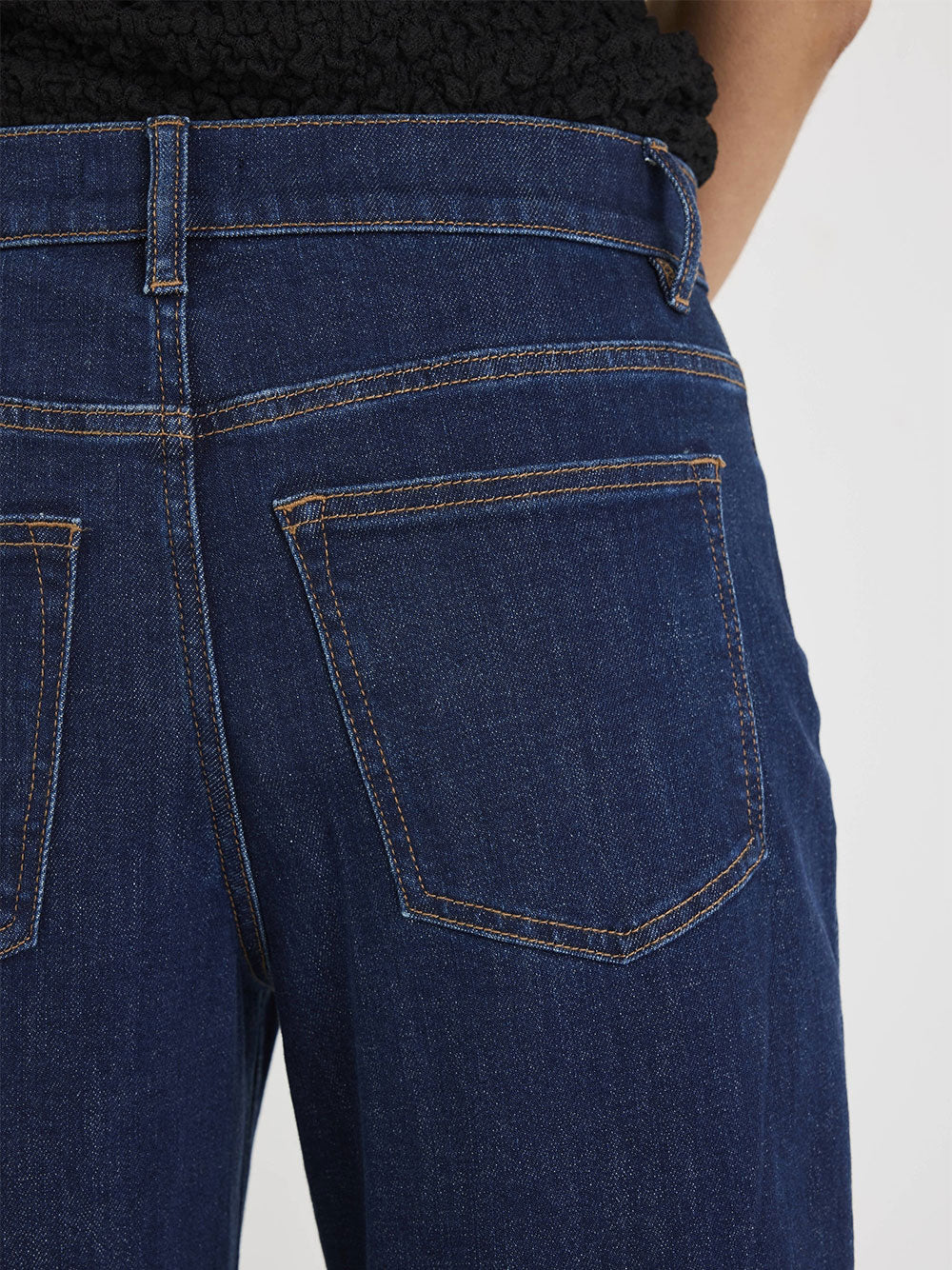 Graduate Dark Blue Stretch Barrel Jeans