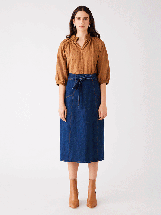 Glimpse Blouse - Chestnut
