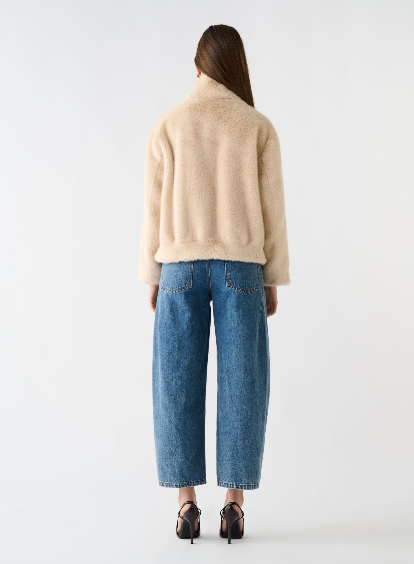 Harmony Fur Jacket - CREAM