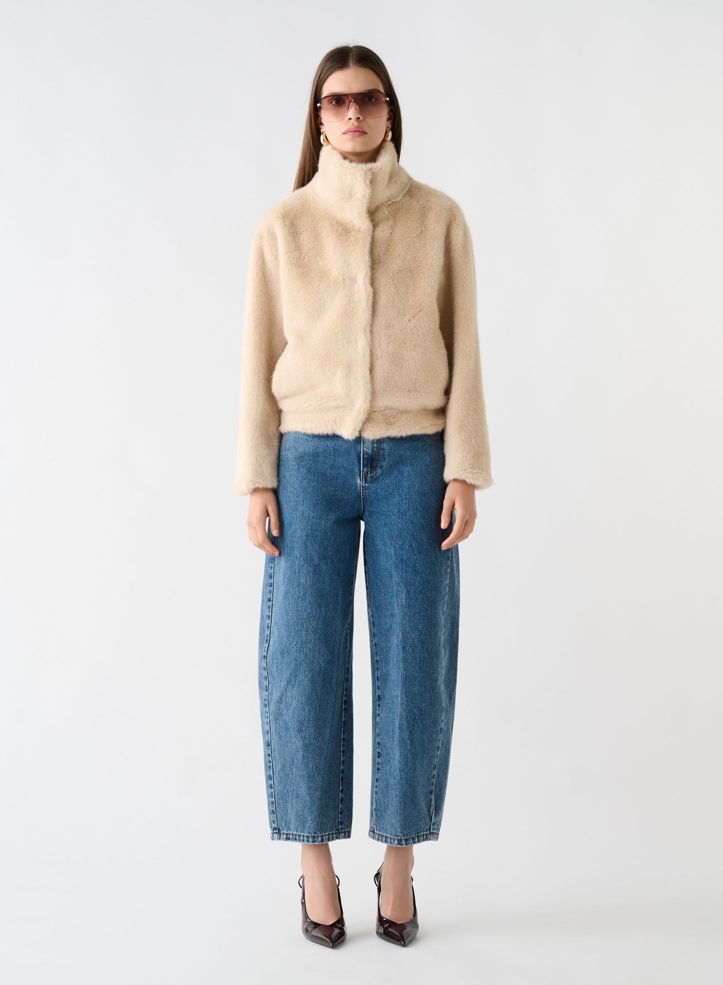 Harmony Fur Jacket - CREAM