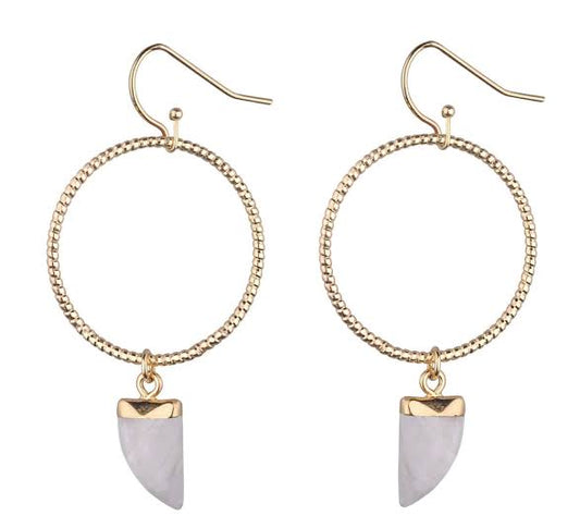 Maryanne Earrings White