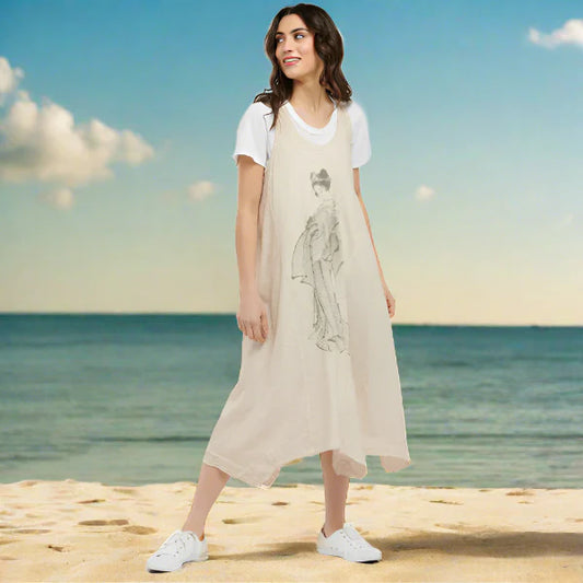 Geisha Tunic Dress - BEIGE