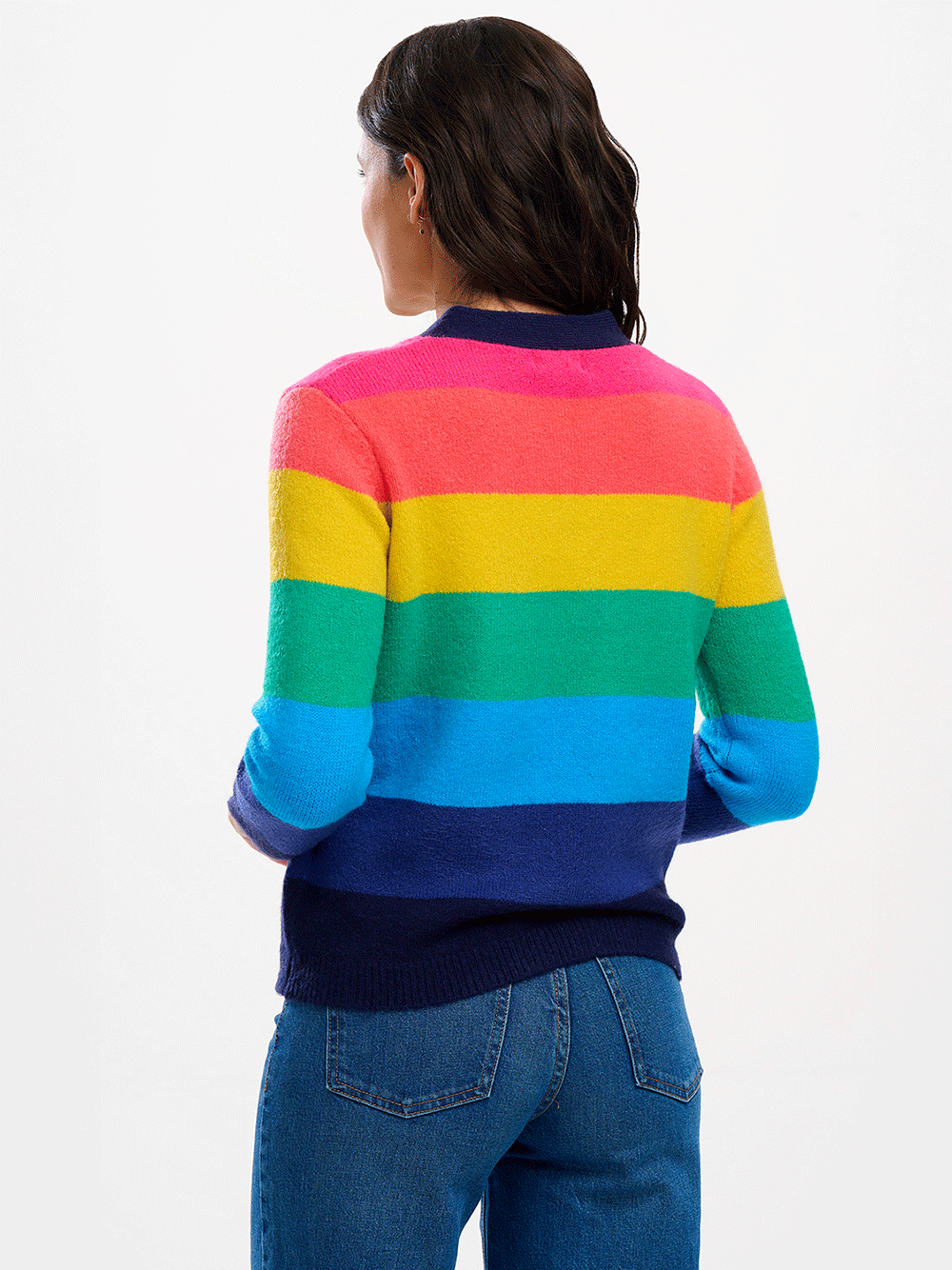 Izzy Cardigan - RAINBOW STRIPE