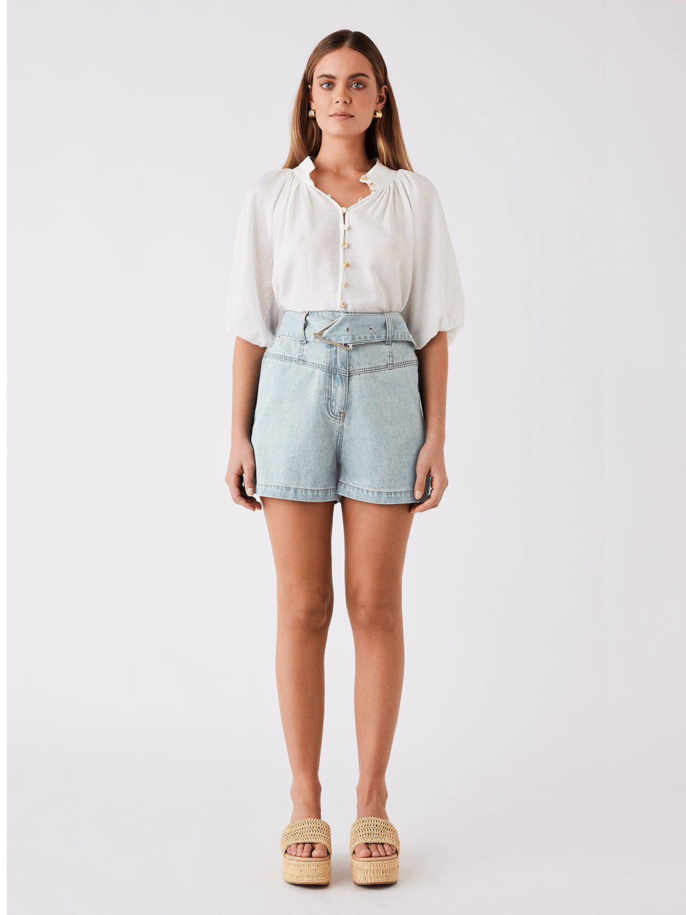 Island Blouse - WHITE