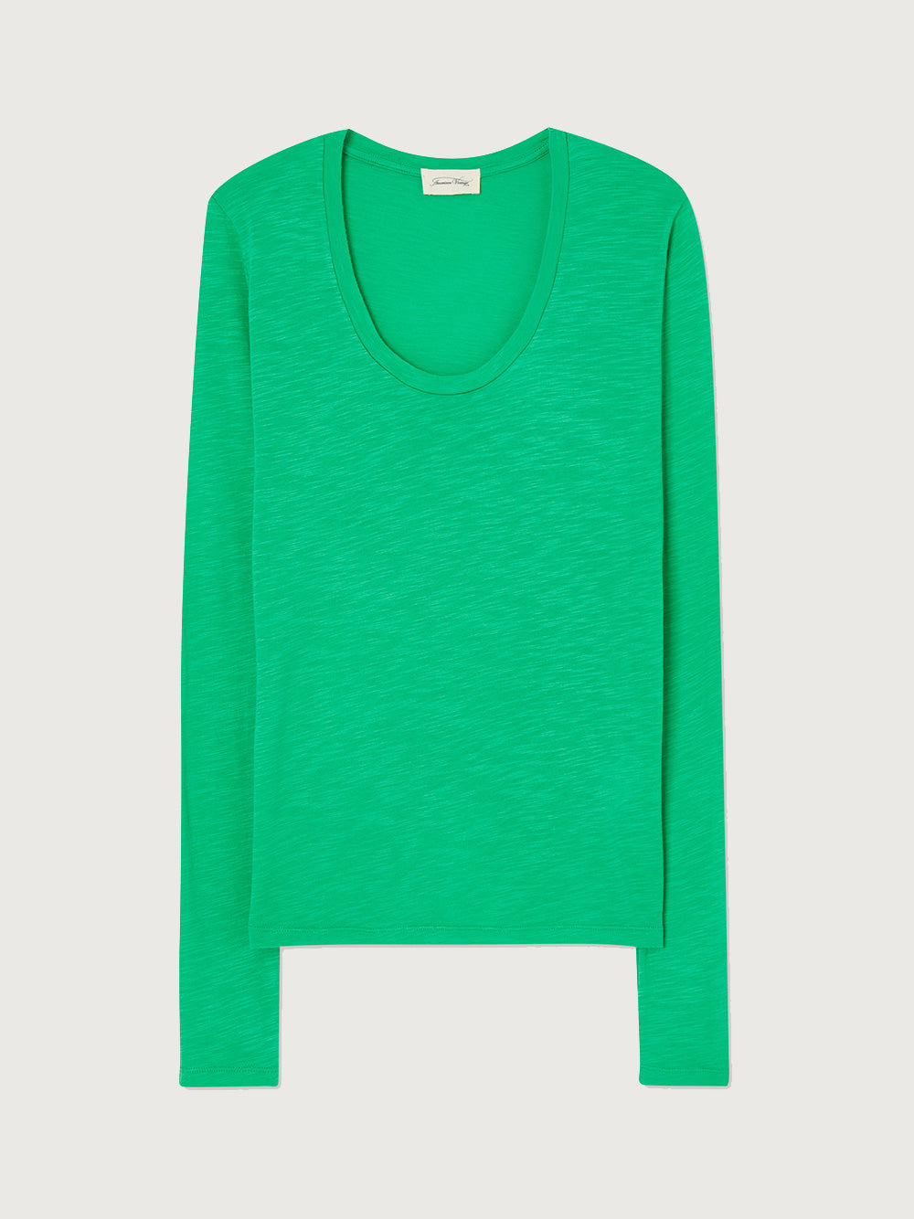 Jacksonville L/S Scoop Neck Top - VINTAGE GREEN