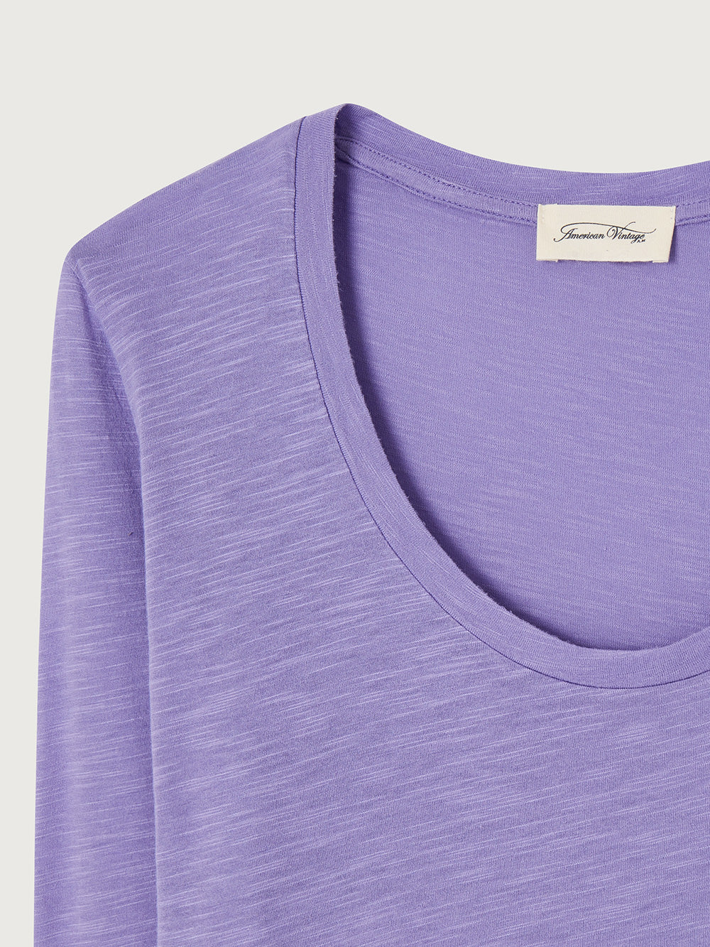 Jacksonville L/S Scoop Neck Top - VINTAGE VIOLET