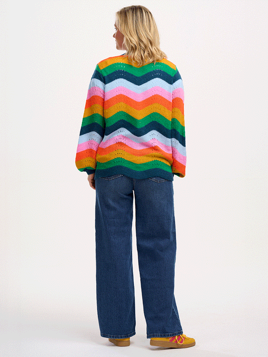 Bella Cardigan - RAINBOW WAVES