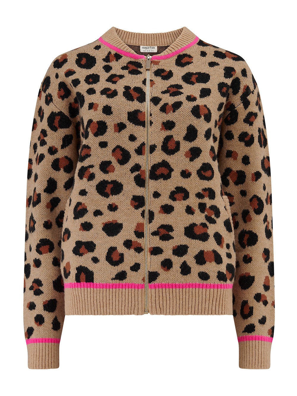 Solana Knitted Bomber - LEOPARD