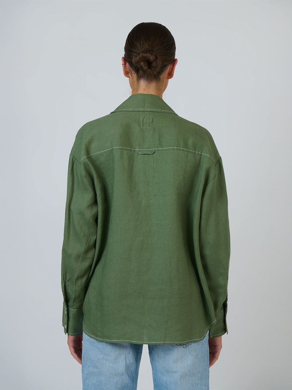 Linen Long Sleeve Shirt - SCRUB
