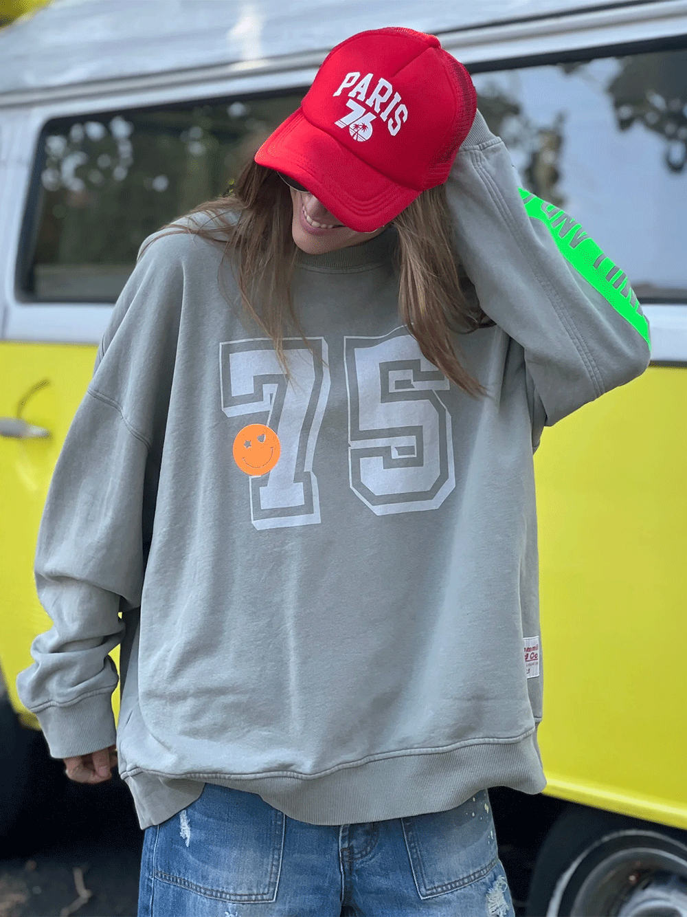 Long Vintage Sweat - KHAKI